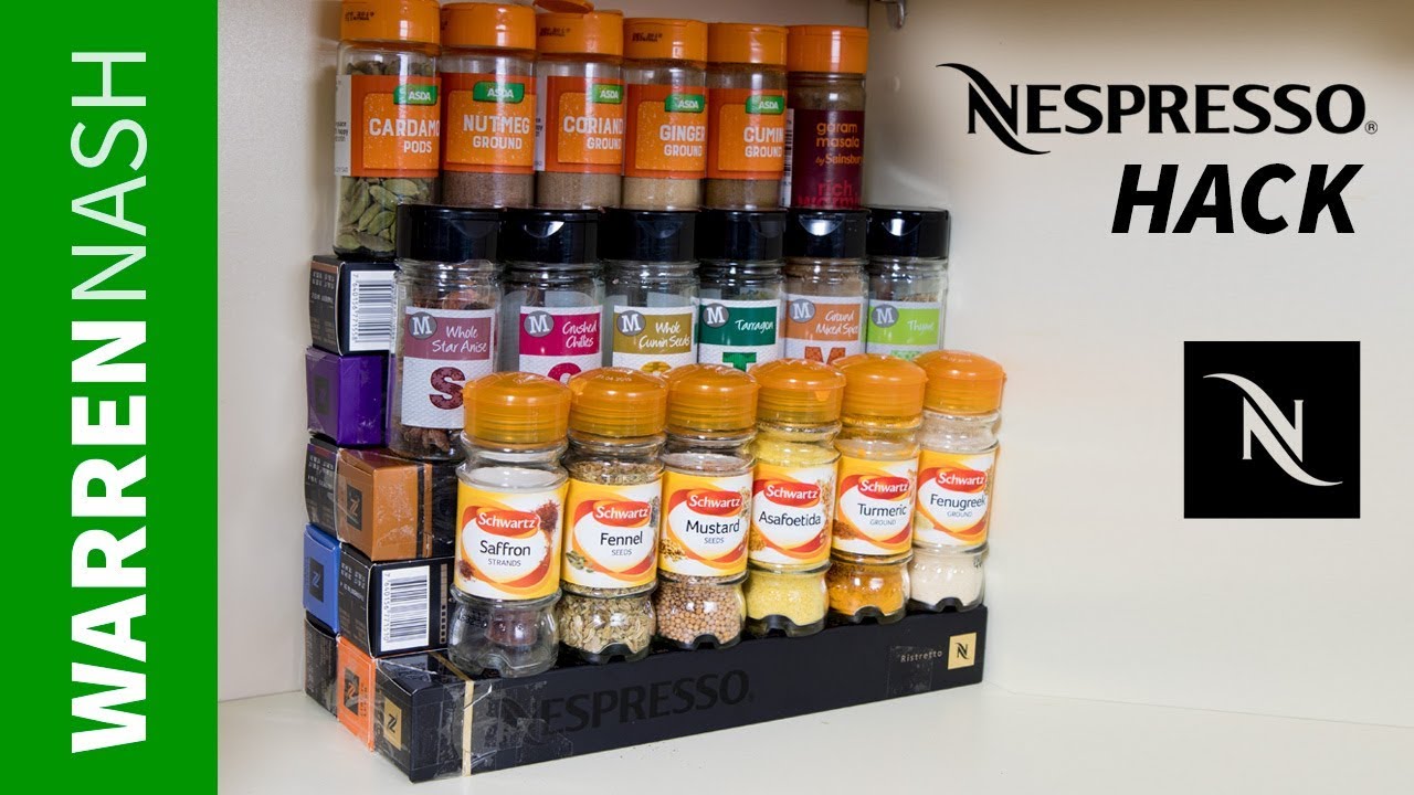 #NespressoHack Cardboard Spice Rack - Easy DIY by Warren Nash