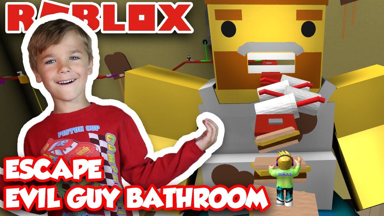 Как сбежать из ванной комнаты со злым парнем?!? | Roblox