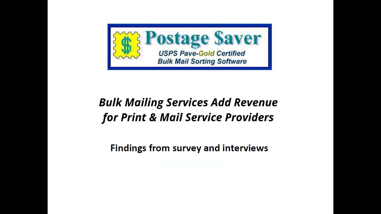 How Bulk Mailing Services Add Profits for Print and Mail Services Providers