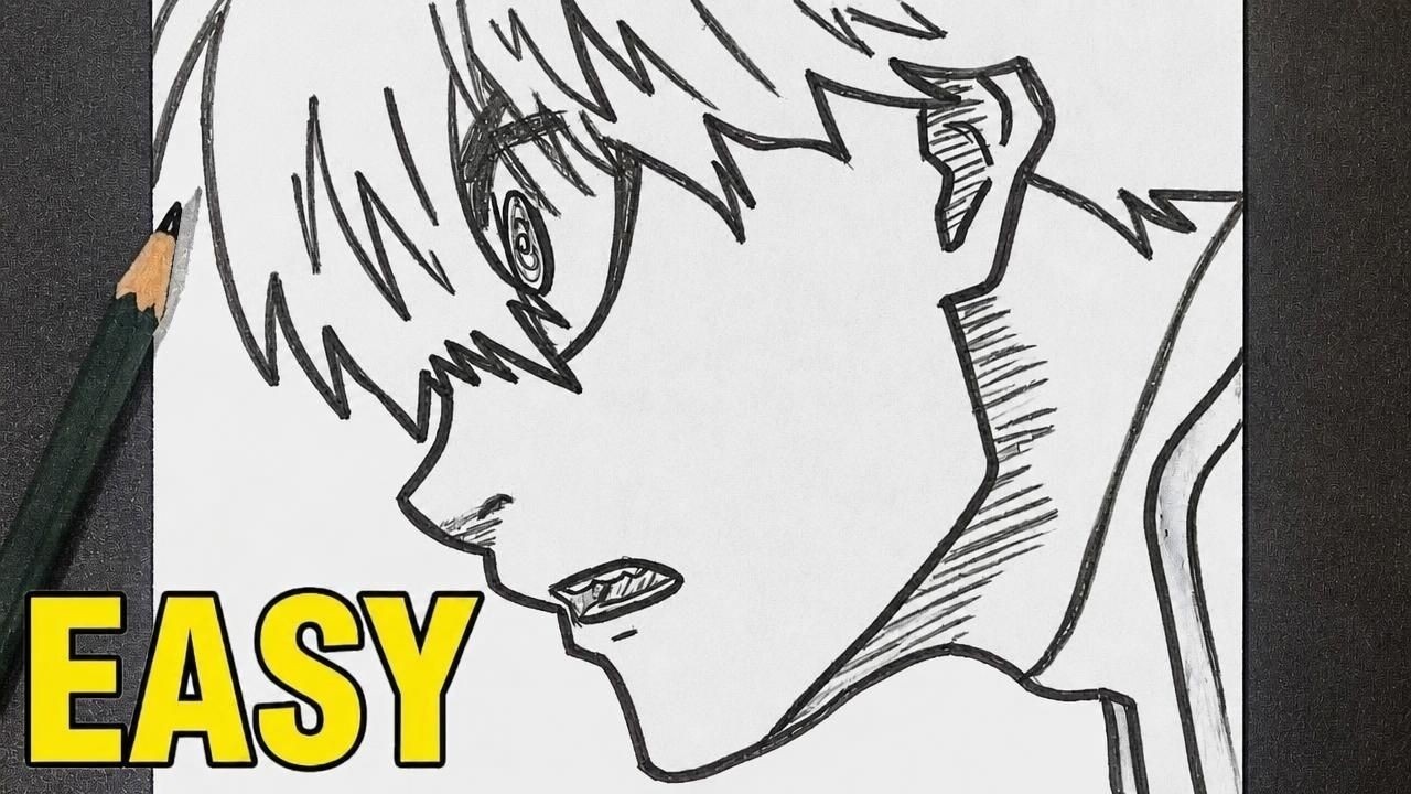 EASY BLUE LOCK DRAWING || How to draw YOICHI ISAGI (BLUE LOCK) step by step || How to draw Anime