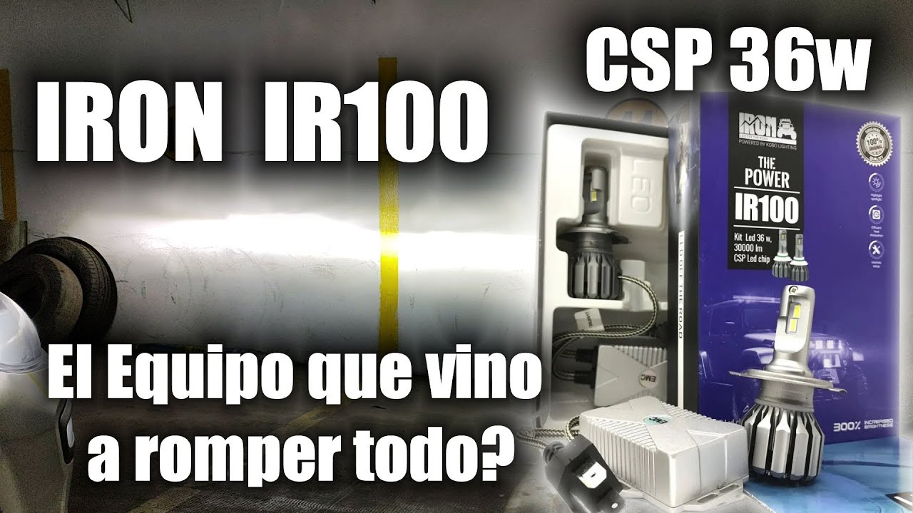 Pura potencia! LED IRON - IR100 H4 CSP 36W (Evolum Ultimate en Mexico)