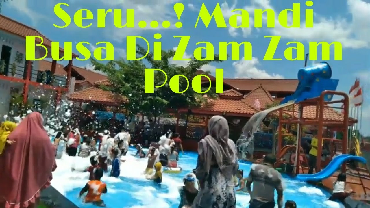Mandi busa di kolam renang zam zam pool manis lor kuningan