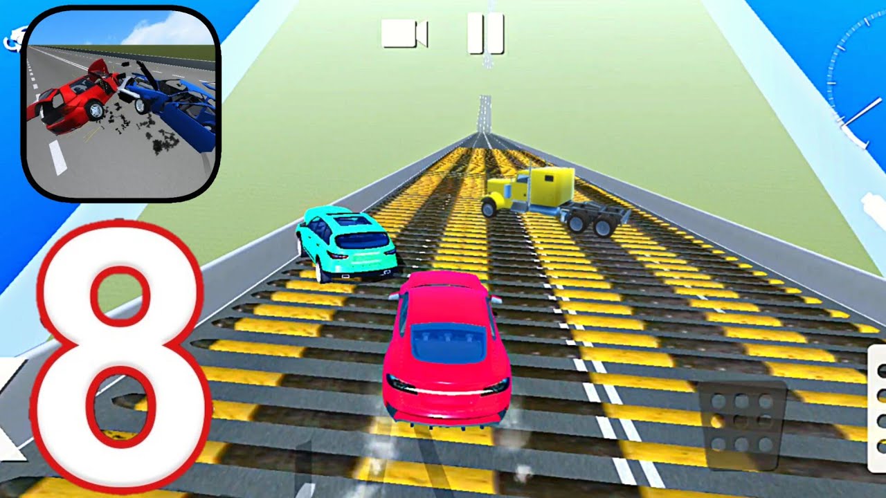 Car Crash Simulator : Accident -Speedbumps 3 Gameplay Walkthrough,Car Crashes Game ( iOS, Android)