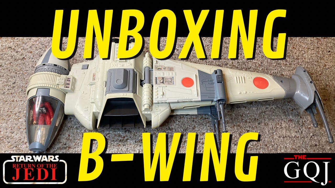 Kenner Star Wars Return of the Jedi B-Wing Fighter 3 3/4” Toy Unboxing