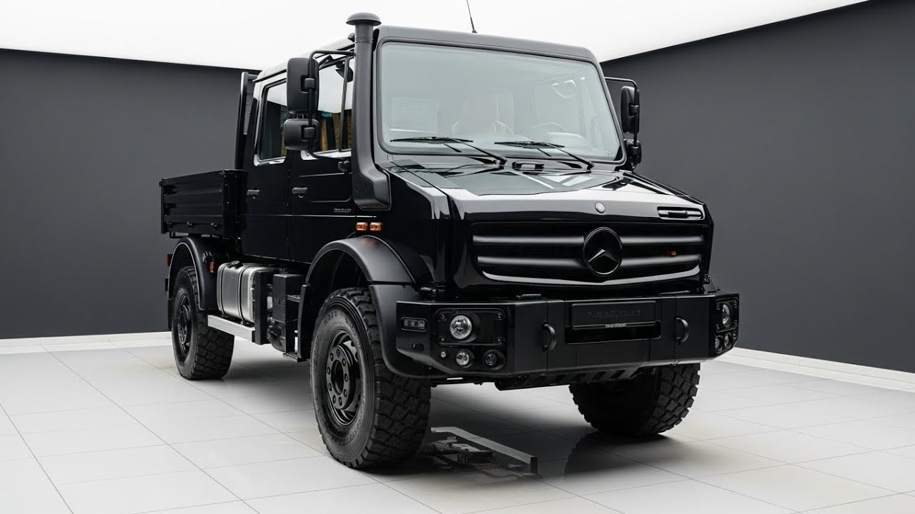 Mercedes-Benz Unimog U 5200 Black Edition – роскошь в сочетании с экстремальной внедорожной мощью.