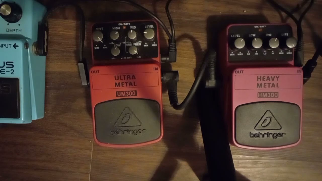 Heavy Metal vs Ultra Metal? Behringer Metal Pedals Demo'd Back to Back