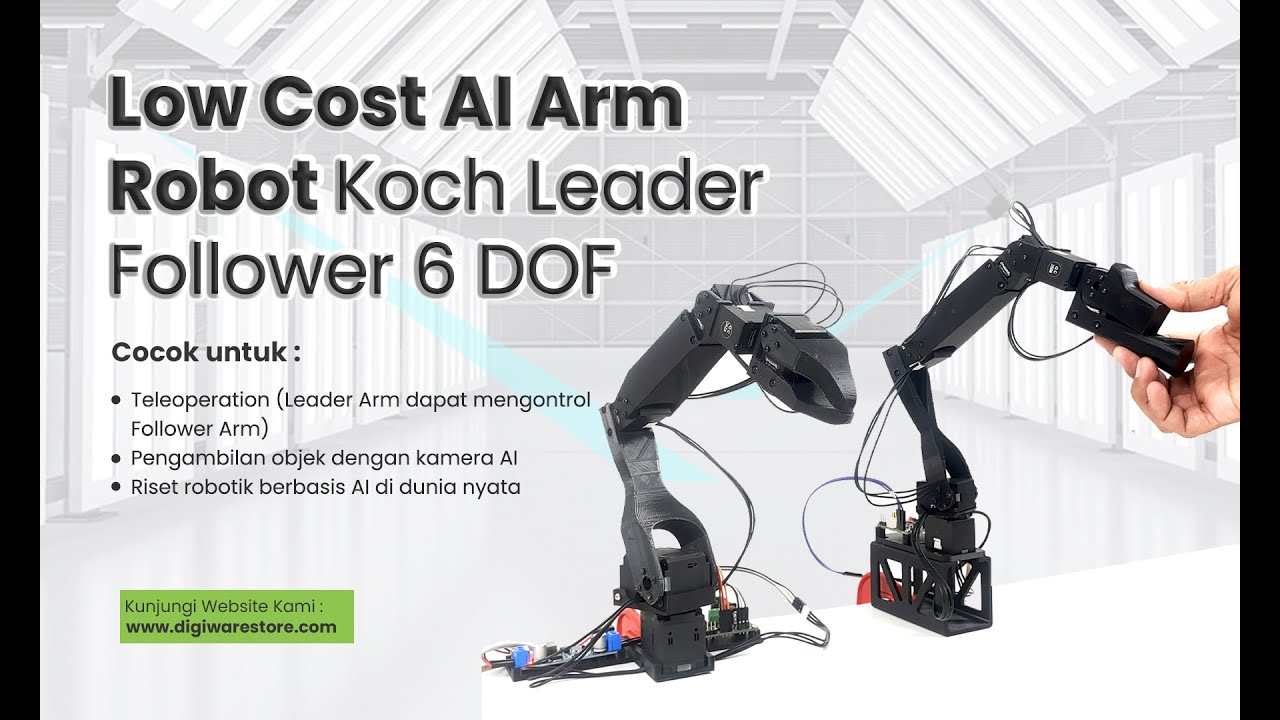 Low Cost AI Arm Robot Koch Leader Follower