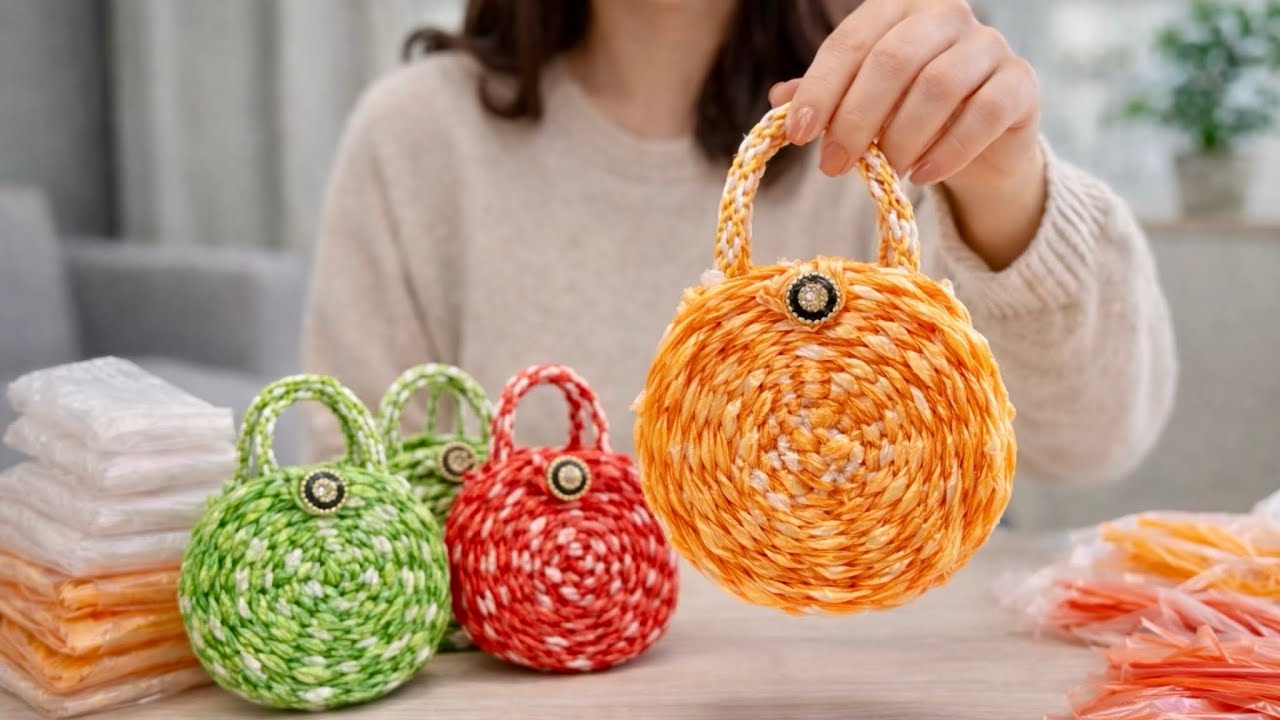 Making a Bag with Recycled Plastic | No Tools Needed | Simple & Practical😍♻️
