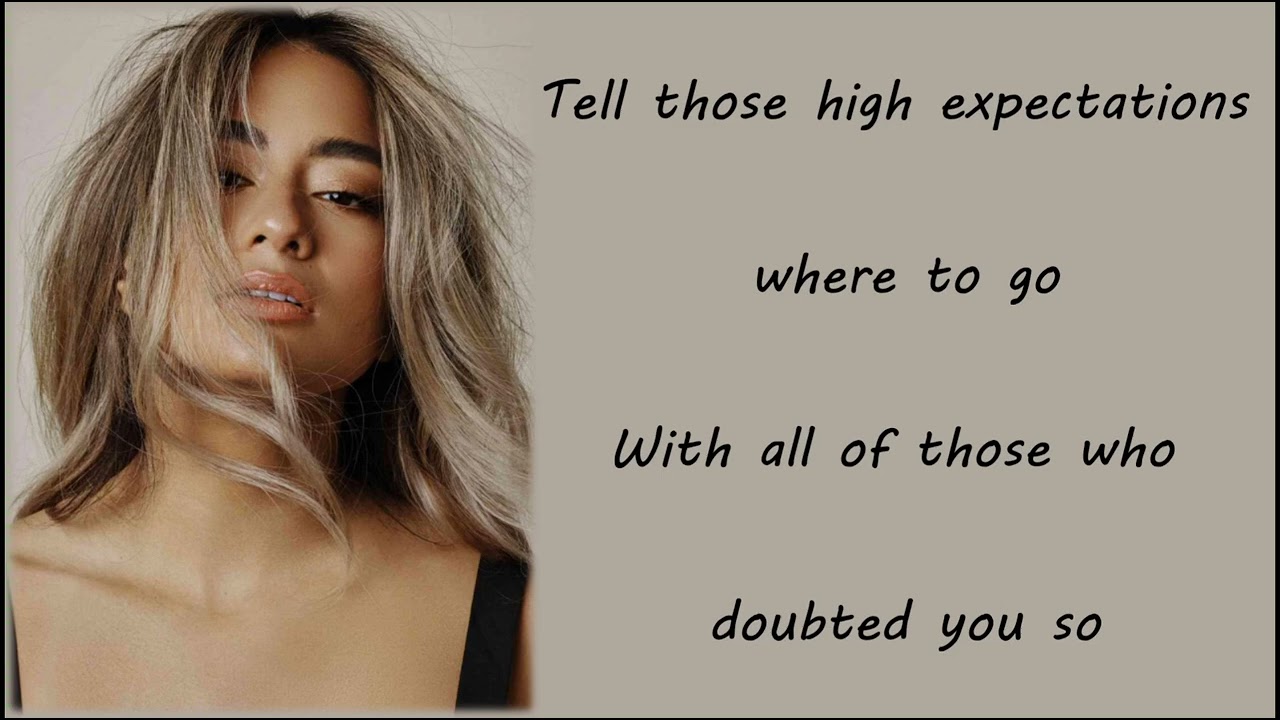 Ally Brooke - High Expectations (Lyrics)