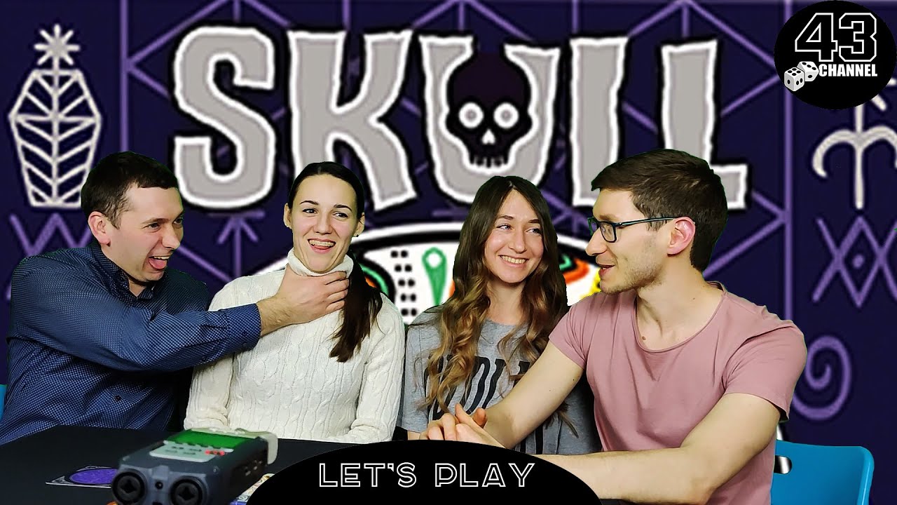 Блеф, ловушки, 2 черепушки. Настольная игра Skull. Играем в 4ом