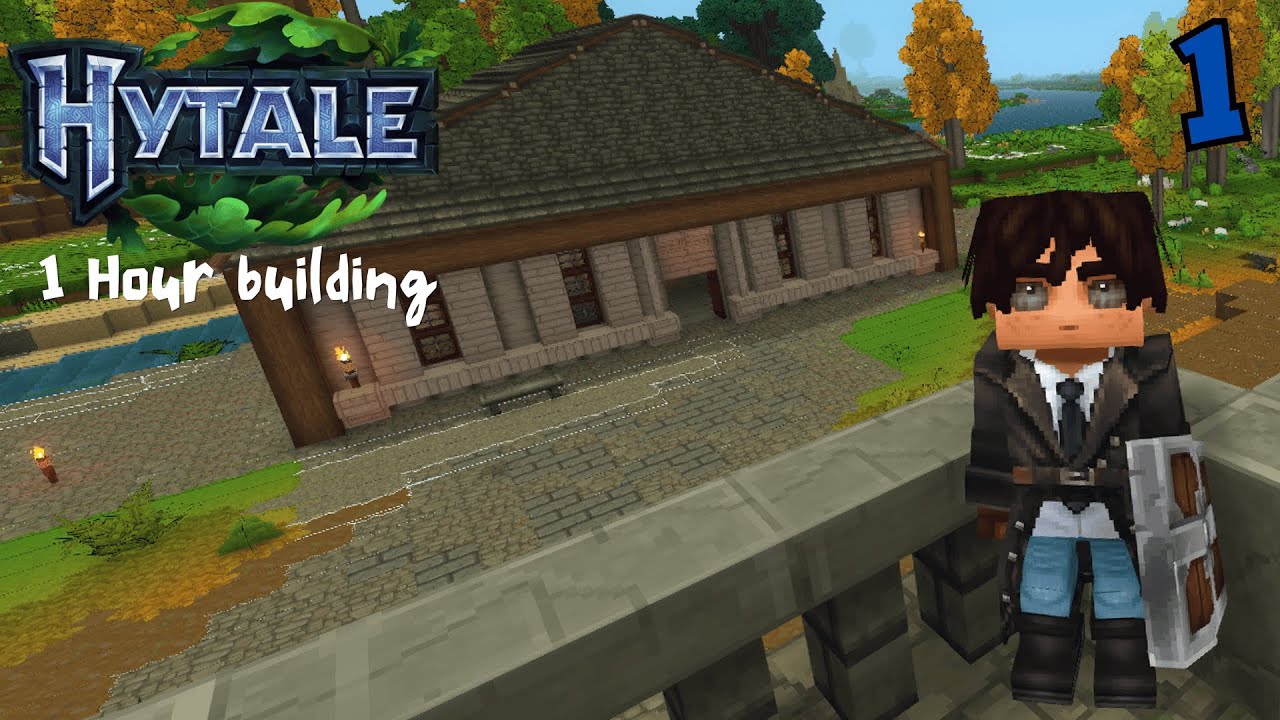 Ep. 1- Hytale Survival Building 1 Hour