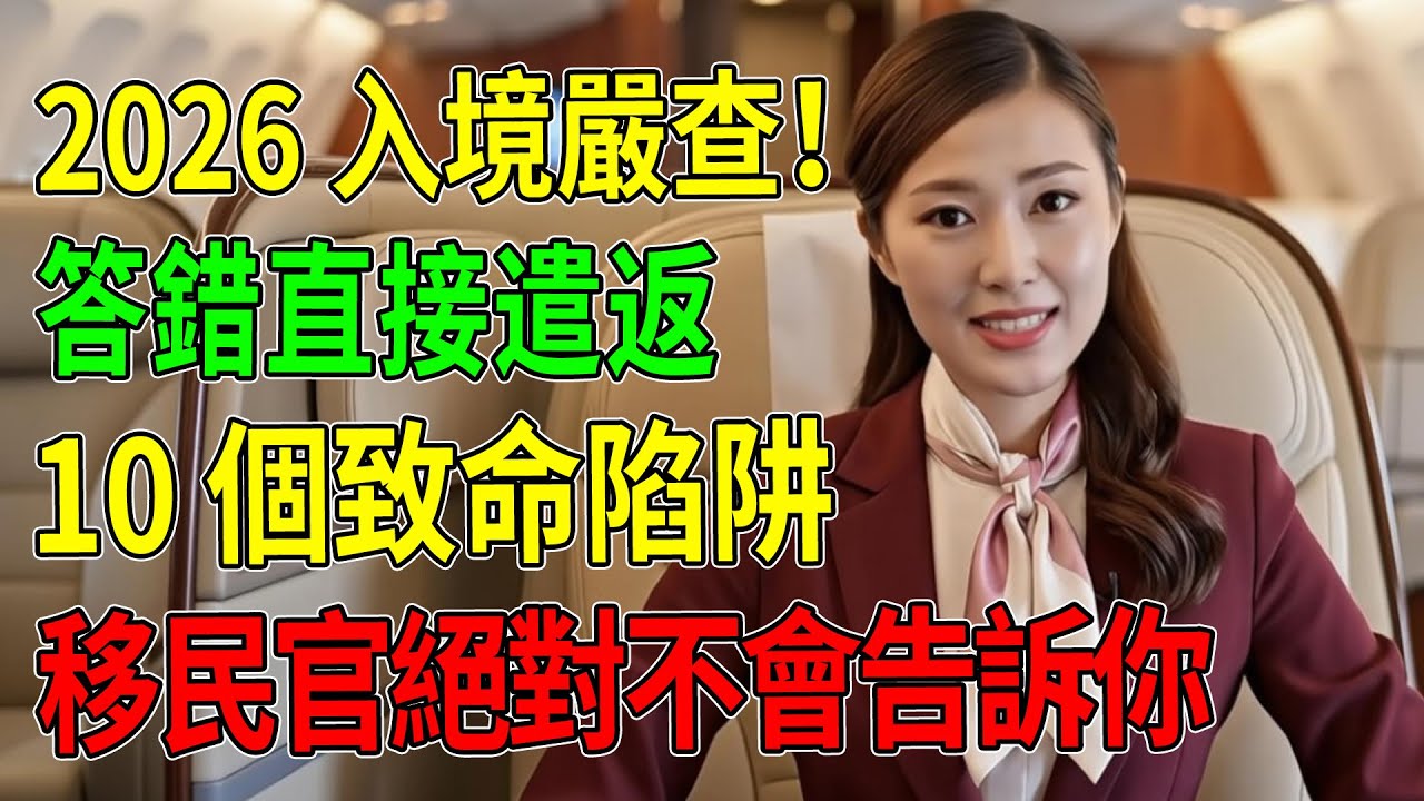 2026 入境嚴查！答錯這句話直接遣返？移民官絕對不會告訴你的 10 個「致命陷阱」！#機場入境#海關問答# 移民局#小黑屋#遣返#2026旅遊