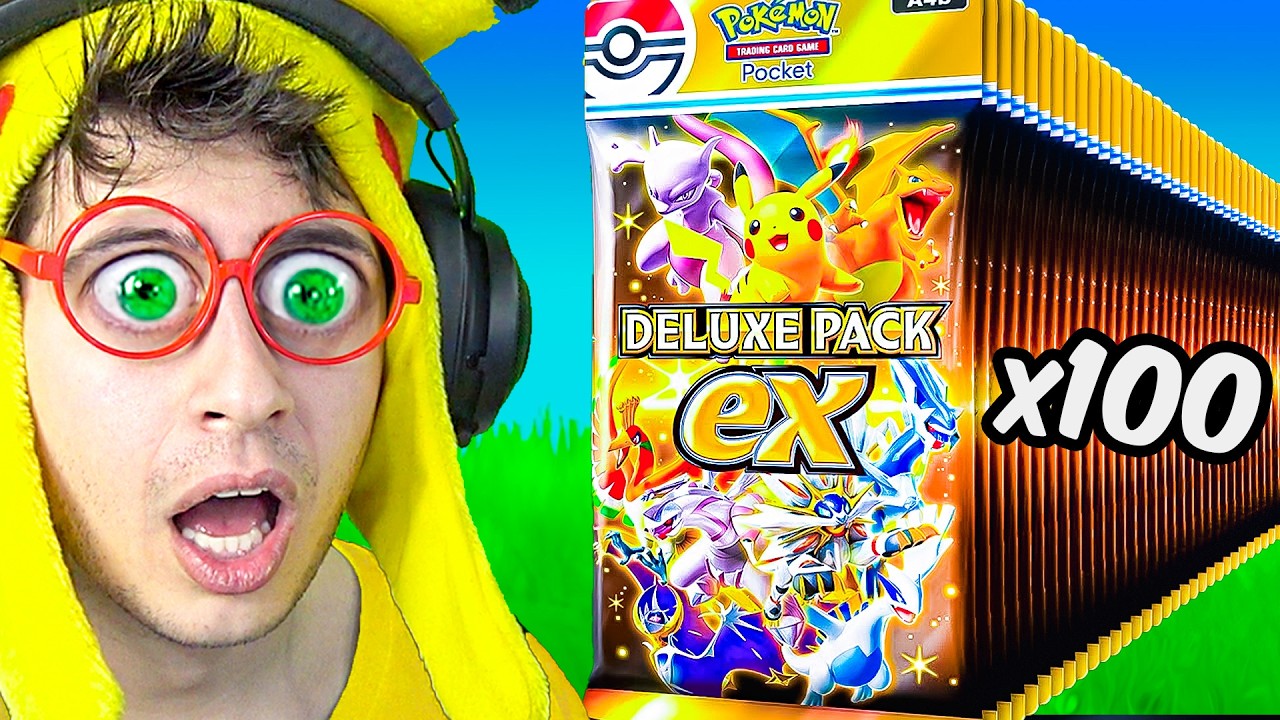 Abro 100 Sobres DELUXE EX 🤑💎!! (mi ruina 🤡) - Pokémon TCG Pocket