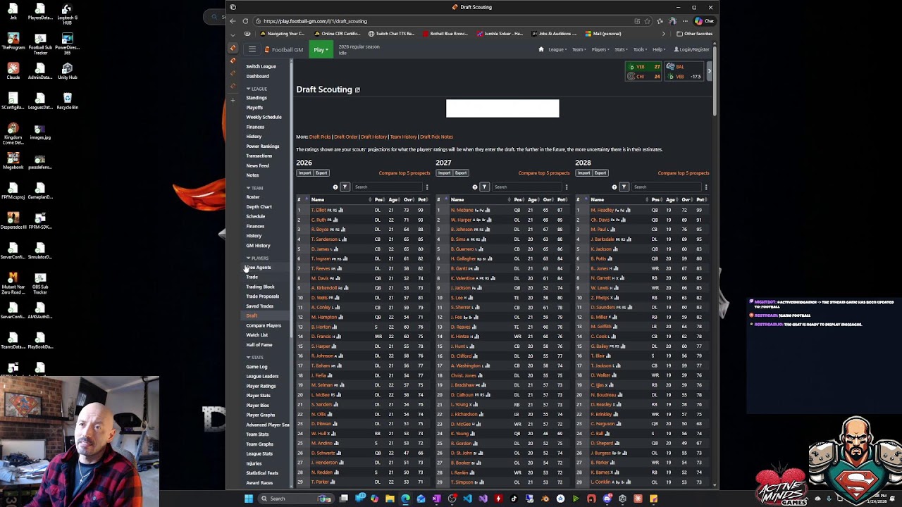 Gaming: FootballGM vs Grid-Iron.org