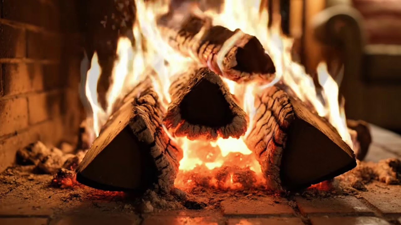 Warm Fireplace Sounds & Calm Piano – Cozy Home Ambience