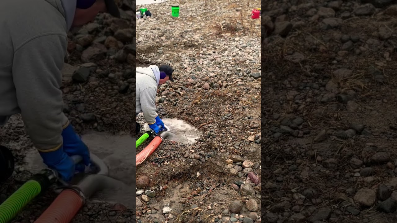 Using a dryland Dredge nozzle for Gold