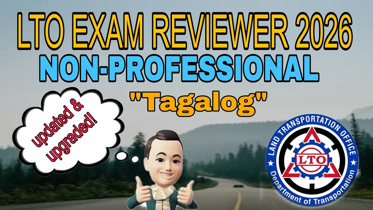 LTO EXAM REVIEWER 2026 NON-PROFESSIONAL (TAGALOG)