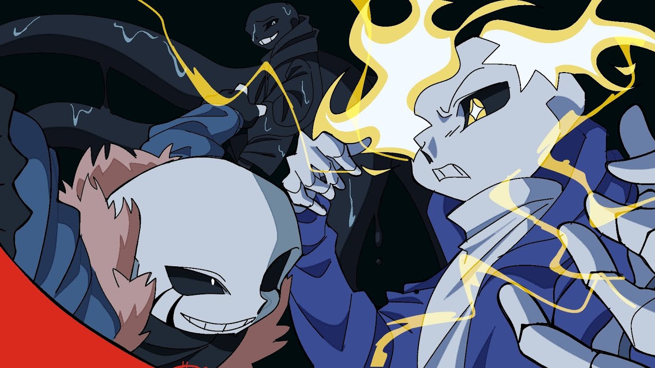 color sans vs killer sans (short animation - flipaclip)