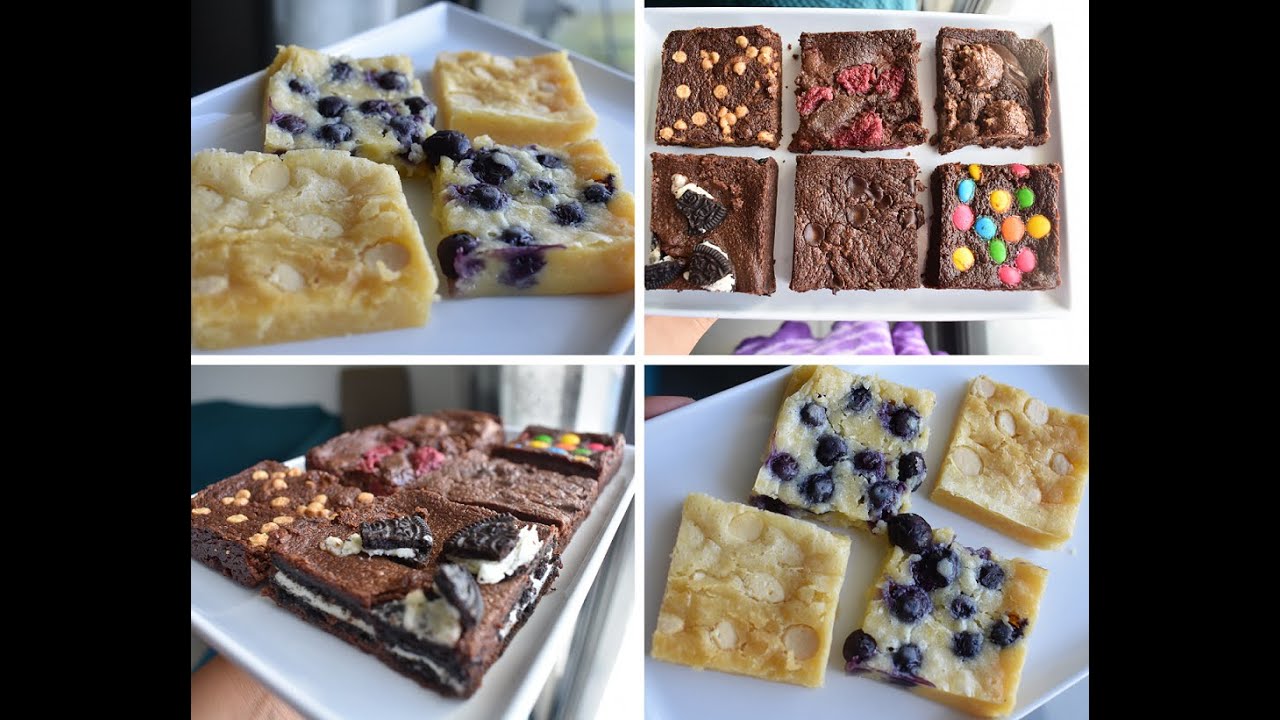 Eggless Brownie and Blondie - 1 batter multiple flavours (Versatile Recipe)