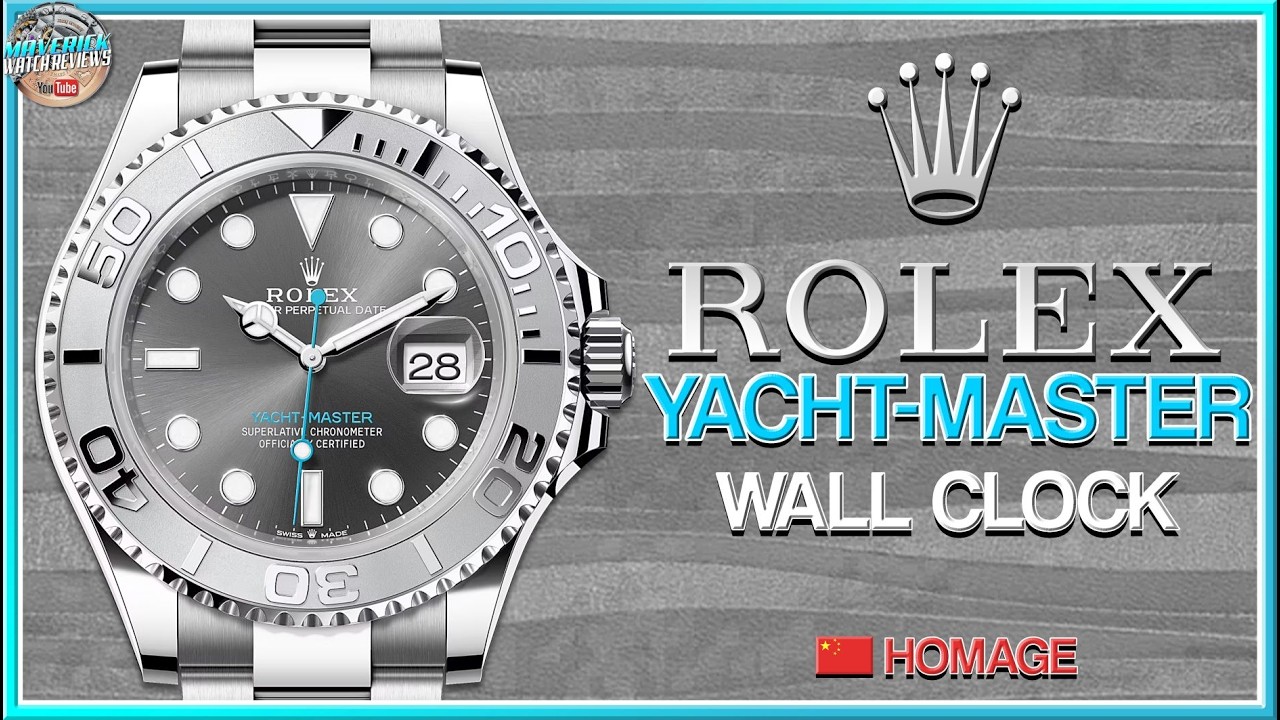 И ещё один! | Настенные часы Rolex Yachtmaster Rolesium - китайская &laquo;дань уважения&raquo;