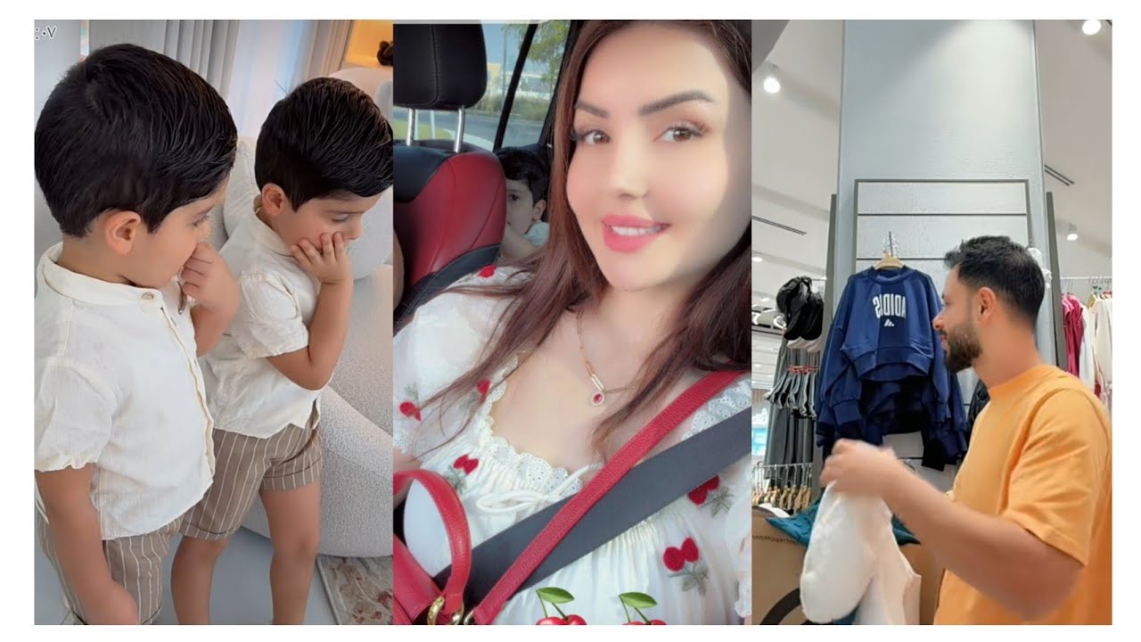 نور وعصام 🥰 رايحين على مول نغير ملابس أليكس اخدنا آدم وليام معنا 🥰
