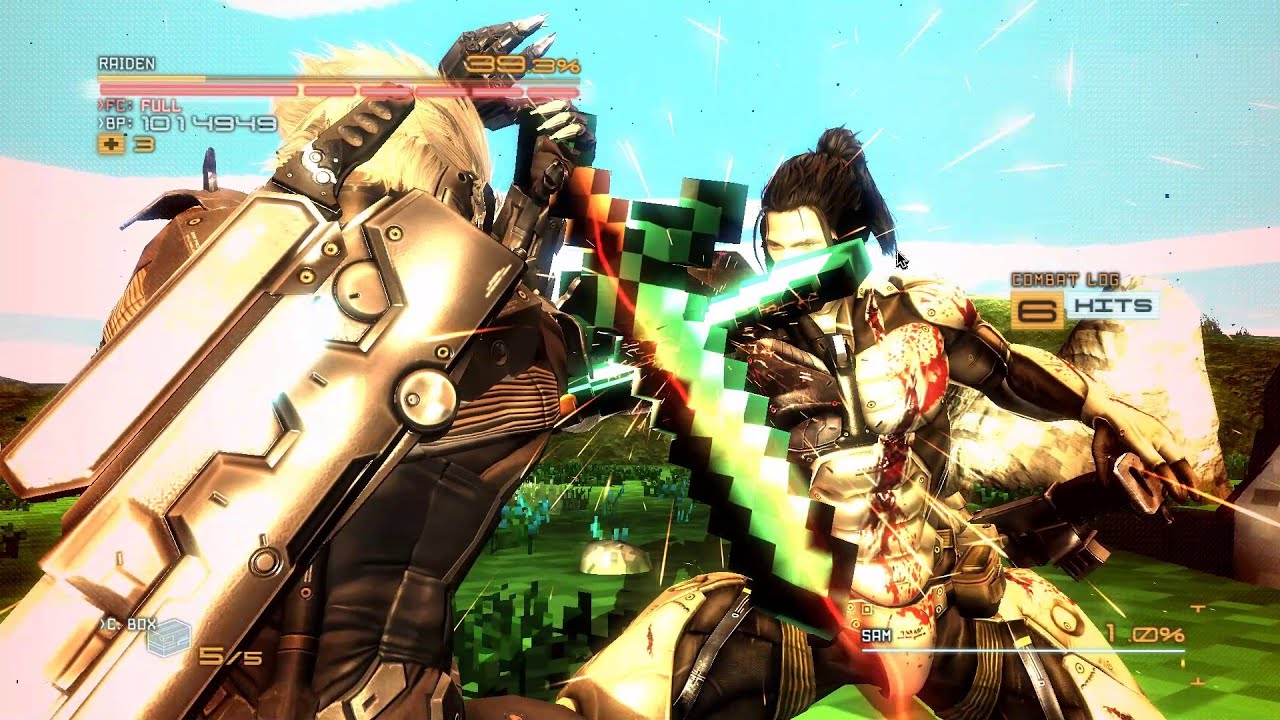 [MGRR Mod] Sam and Raiden in Minecraft PVP with Diamond Swords