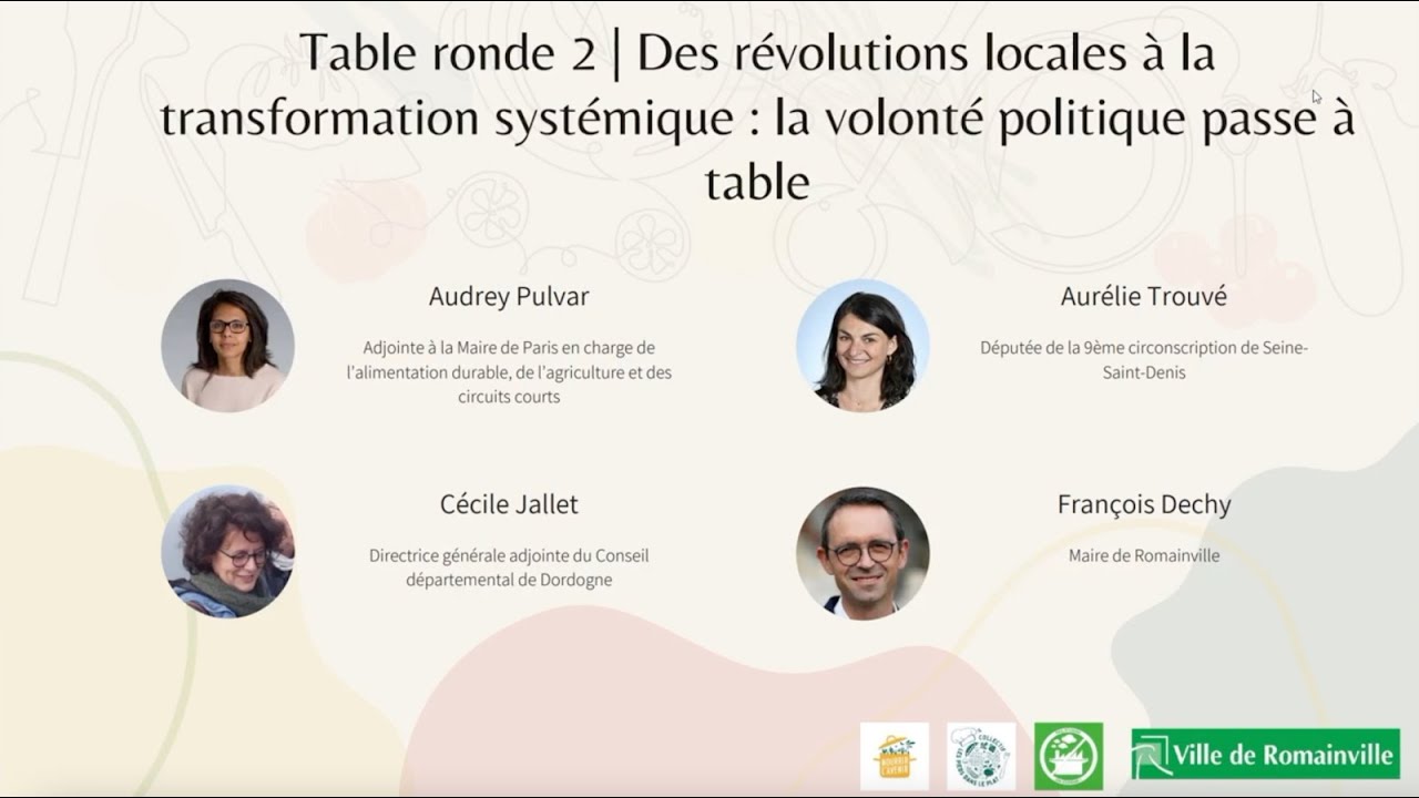 TR 2 | Des révolutions locales à la transformation systémique : la volonté politique passe à table!