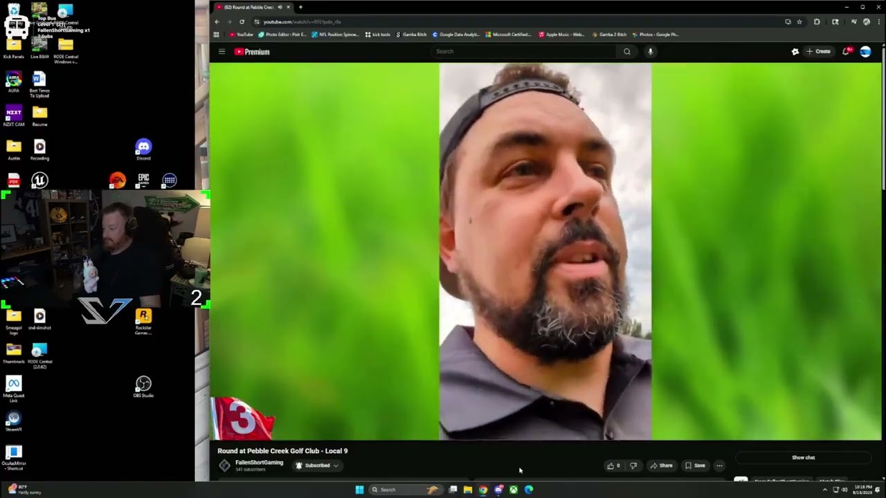 Round Review @fallenshortgaming 's First Course Vlog, Reaction!