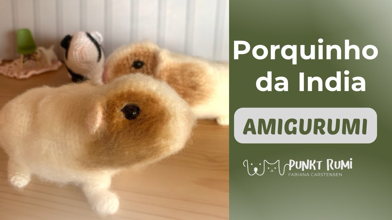 Porquinho da Índia Parte 2 Amigurumi Guinea Pig