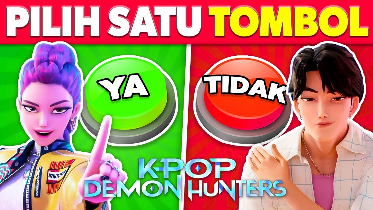 Pilih Salah Satu Tombol! KPOP Demon Hunters Edition 🟢 YA atau TIDAK 🔴