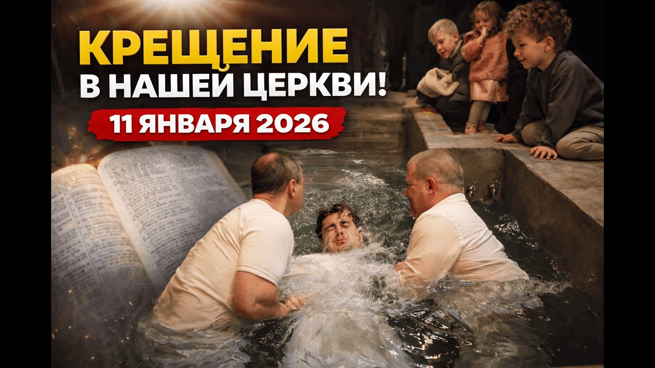 Крещение в Церкви Филадельфия 11/01/2026