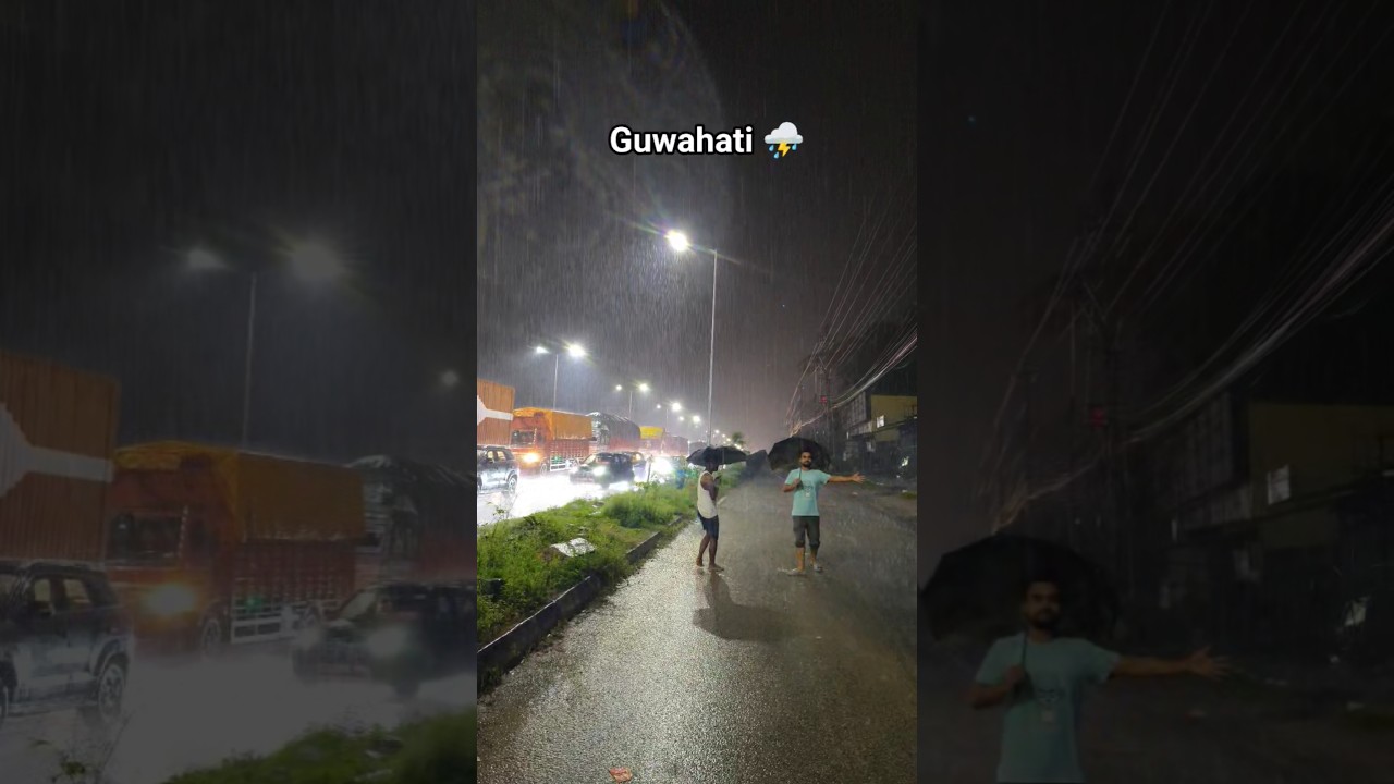 Guwahati Floods⛈️🌧️ #guwahati #assam #flood #rain #highway #northeastindia #shorts #ytshorts #yt