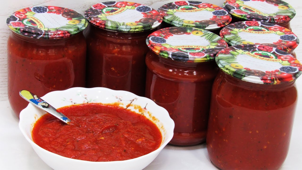 Томатный соус на зиму! Готовлю так 20лет - Все ПОМИДОРЫ в ход! Самый вкусный рецепт соуса для пиццы