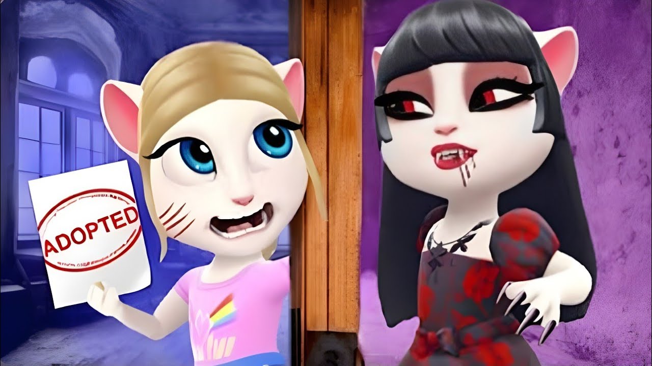 I Was Adopted by a Vampire! How to Become a Vampire! My Talking Angela 2