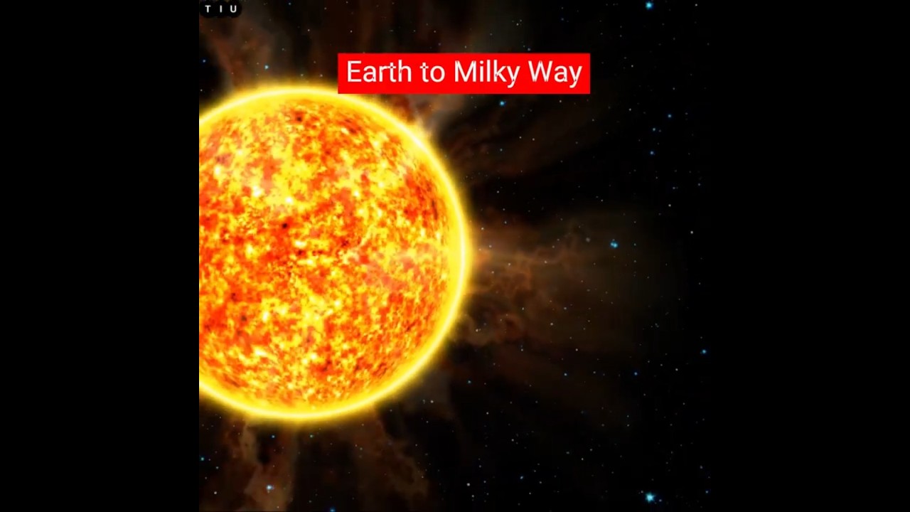 Awesome Fly to Milky Way from Earth  #universe #earth  #milkyway #space #shorts