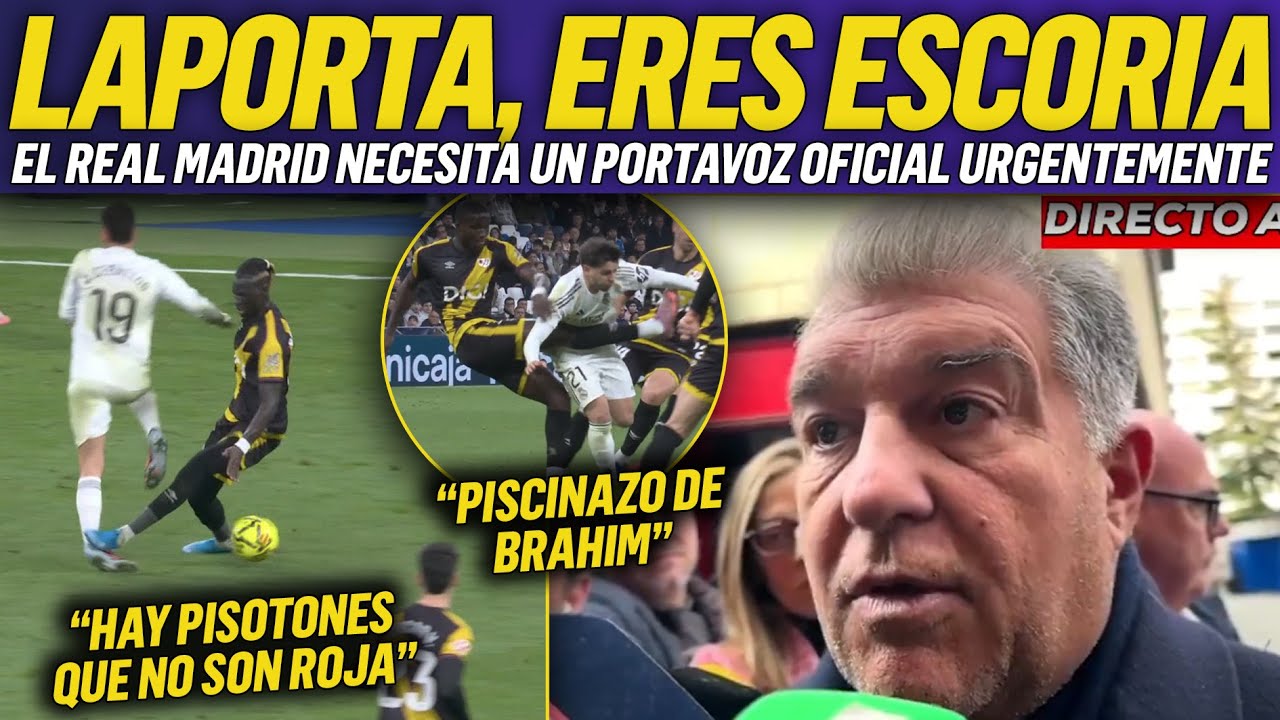 🔥LAPORTA ATACA AL REAL MADRID Y HABLA DE FAVORES ARBITRALES