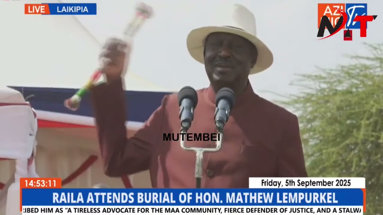 RAILA ODINGA SHORT SPEECH IN LAIKIPIA VOWING TO END END LAND BRABBING IN KENYA!!