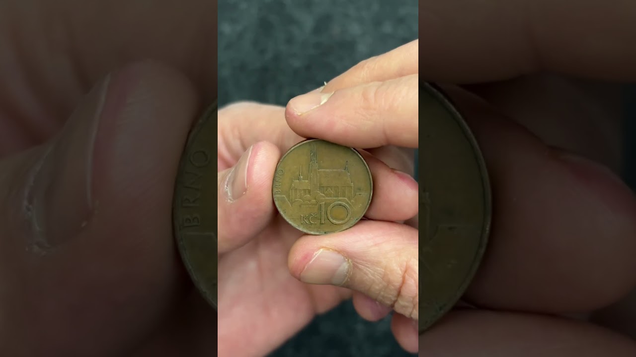 Czech Republic 🇨🇿  10 Korun Coin 1993 #restoration #coin #satisfying #ASMR #polishing #cleaning