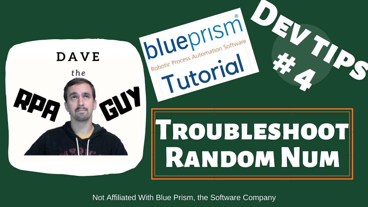 Blue Prism Code Stages Example (Random Number) - Code Troubleshooting - BP Dev Tips #4