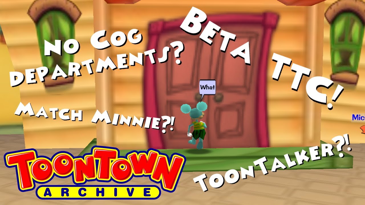 Exploring Toontown Online from 2001 | Beta Toontown Central, Trolley Games, and Cogs!