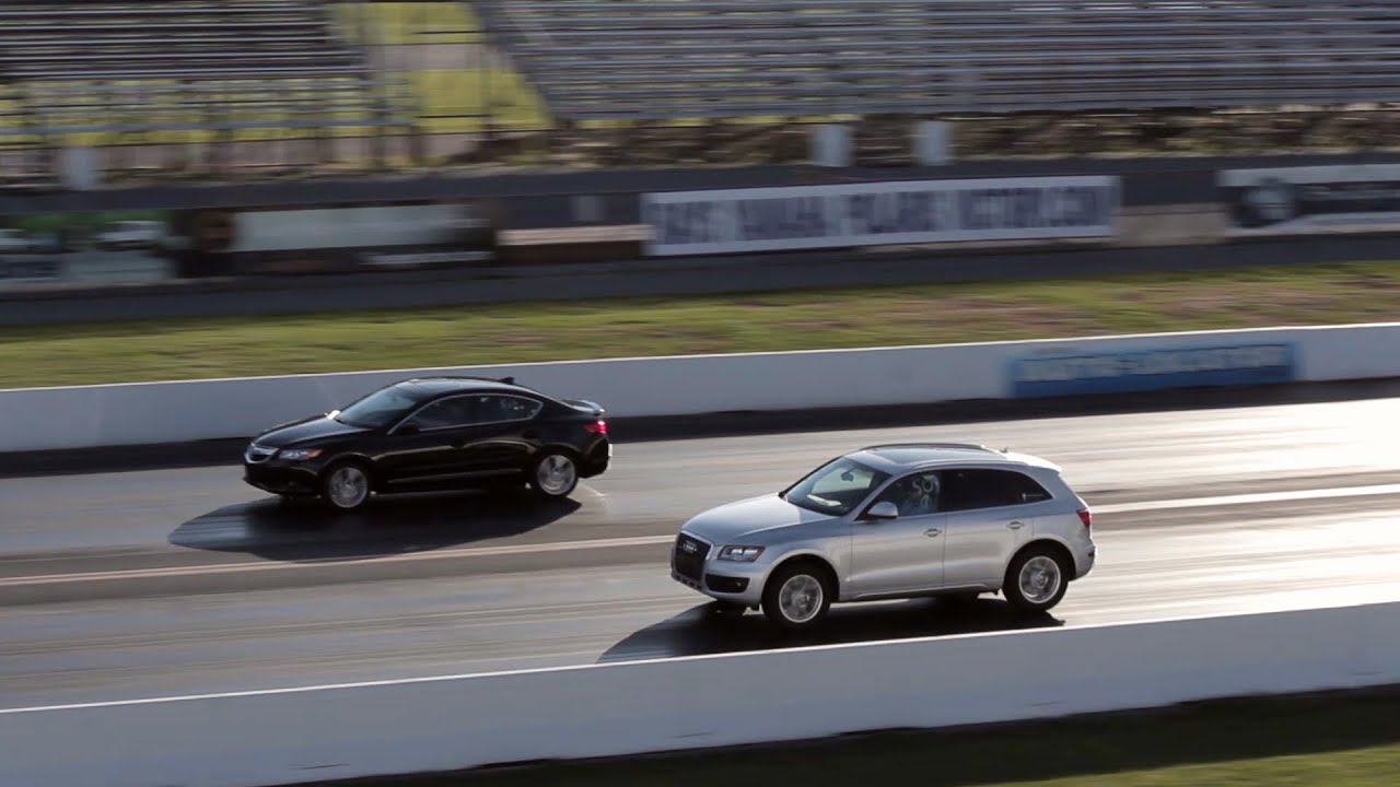 2010 Audi Q5 Vs. 2013 Acura ILX | Drag Race