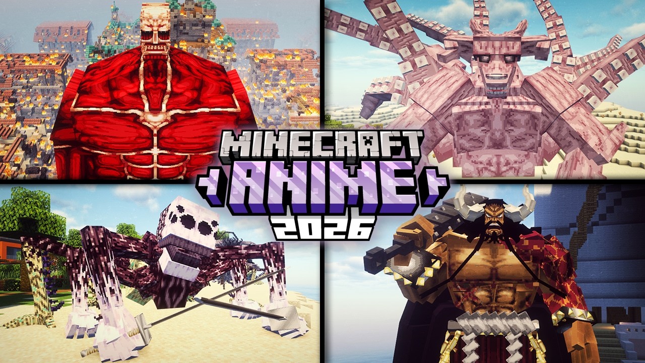 Топ-10 лучших аниме-модов для Minecraft! (2026)
