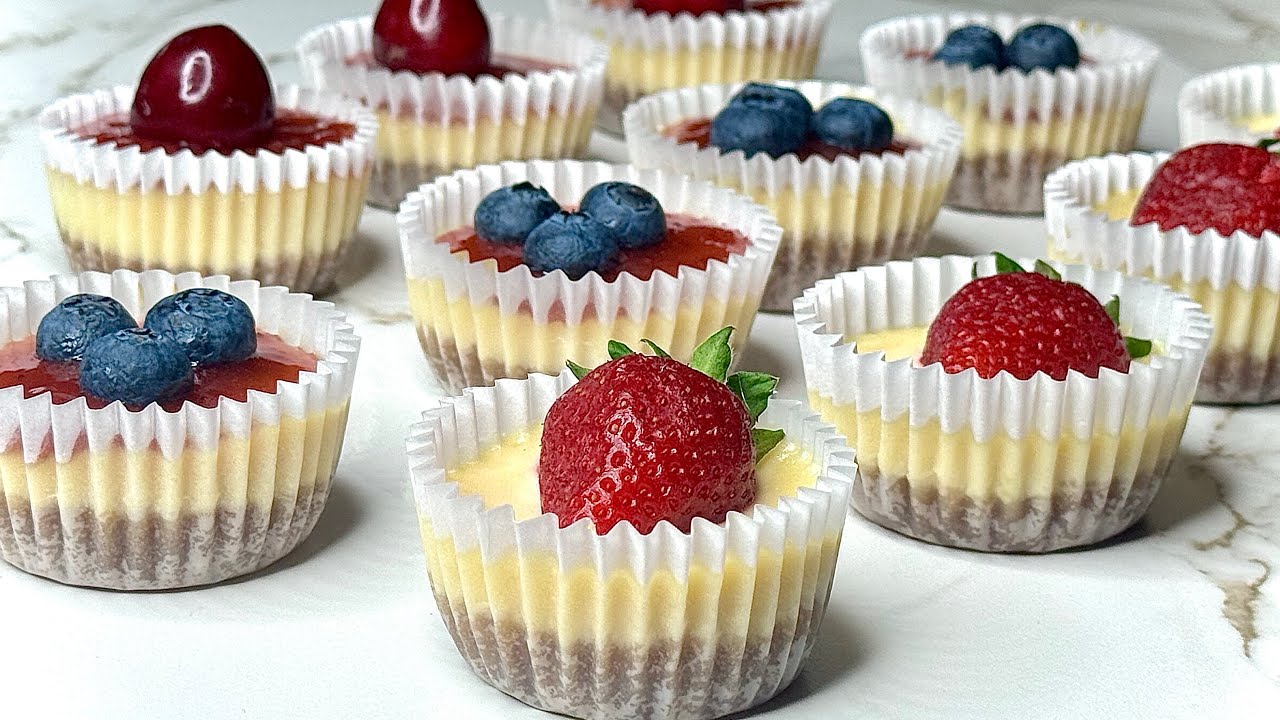 MINI CHEESECAKE PARA MINI ANTOJOS 🍓