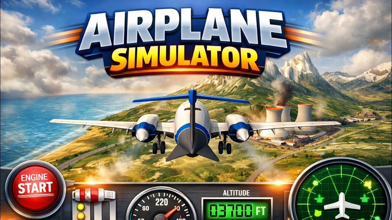 ✈️ Realistic Flight Landing Challenge Failed❌❌| Airplane Simulator Gameplay |Takeoff & Landing