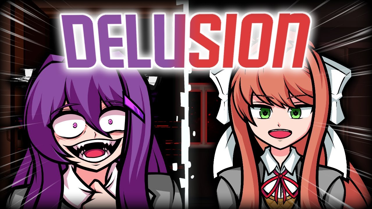 VS Impostor V4 || Delusion But Monika and Yuri Sing It