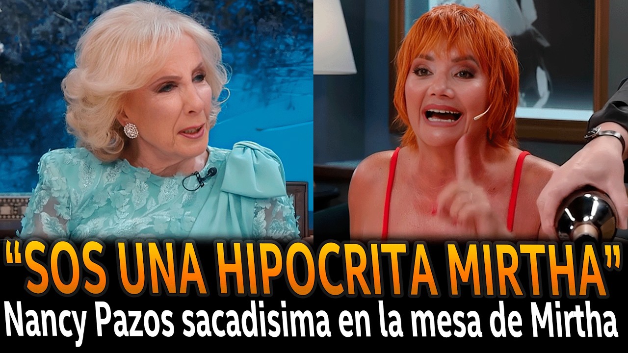 NANCY PAZOS se cruzo con todos en la mesa MIRTHA LEGRAND