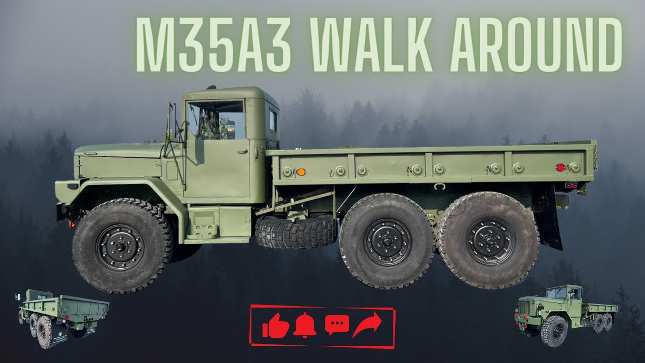 1997 Am General M35a3 2 1/2 Ton 6X6 Cargo Truck