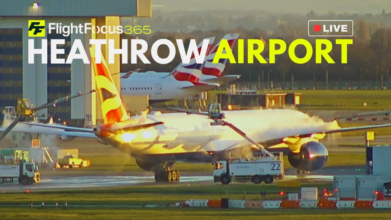 Heathrow Airport Live - Sunday 4th January 2026