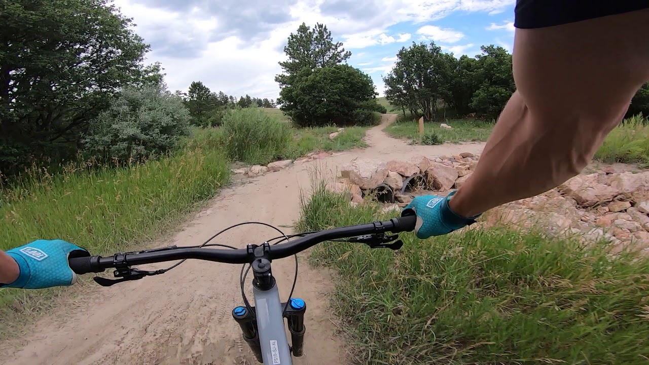 Ute valley park. Colorado Springs , Colorado. Mountain bike exploring