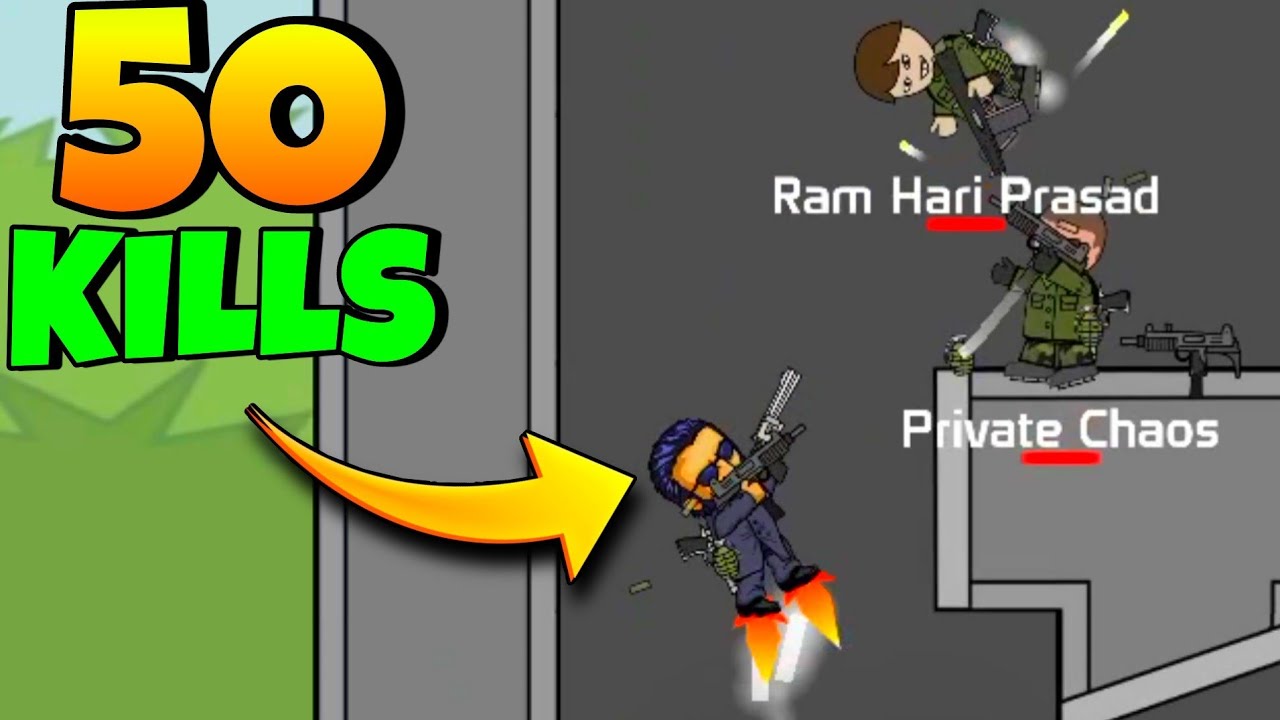 MINI MILITIA 50 KILLS EPIC GAMEPLAY